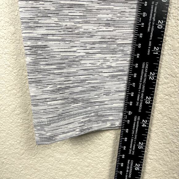 Lululemon Wunder Under Hi Rise 7/8 Tight Ice Gray Alpine White Heather Size 6 - Picture 11 of 13